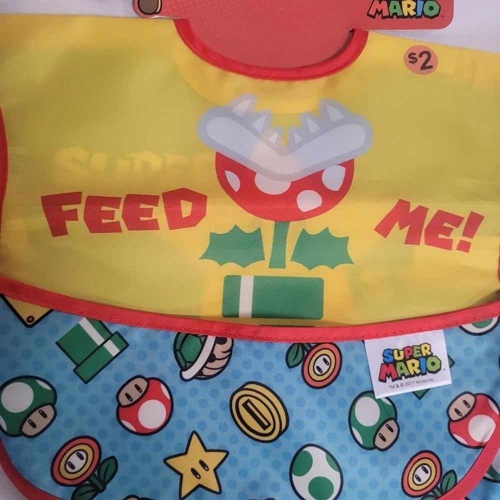 New Super Mario Bumpkins Bibs 2Pack 6-24M